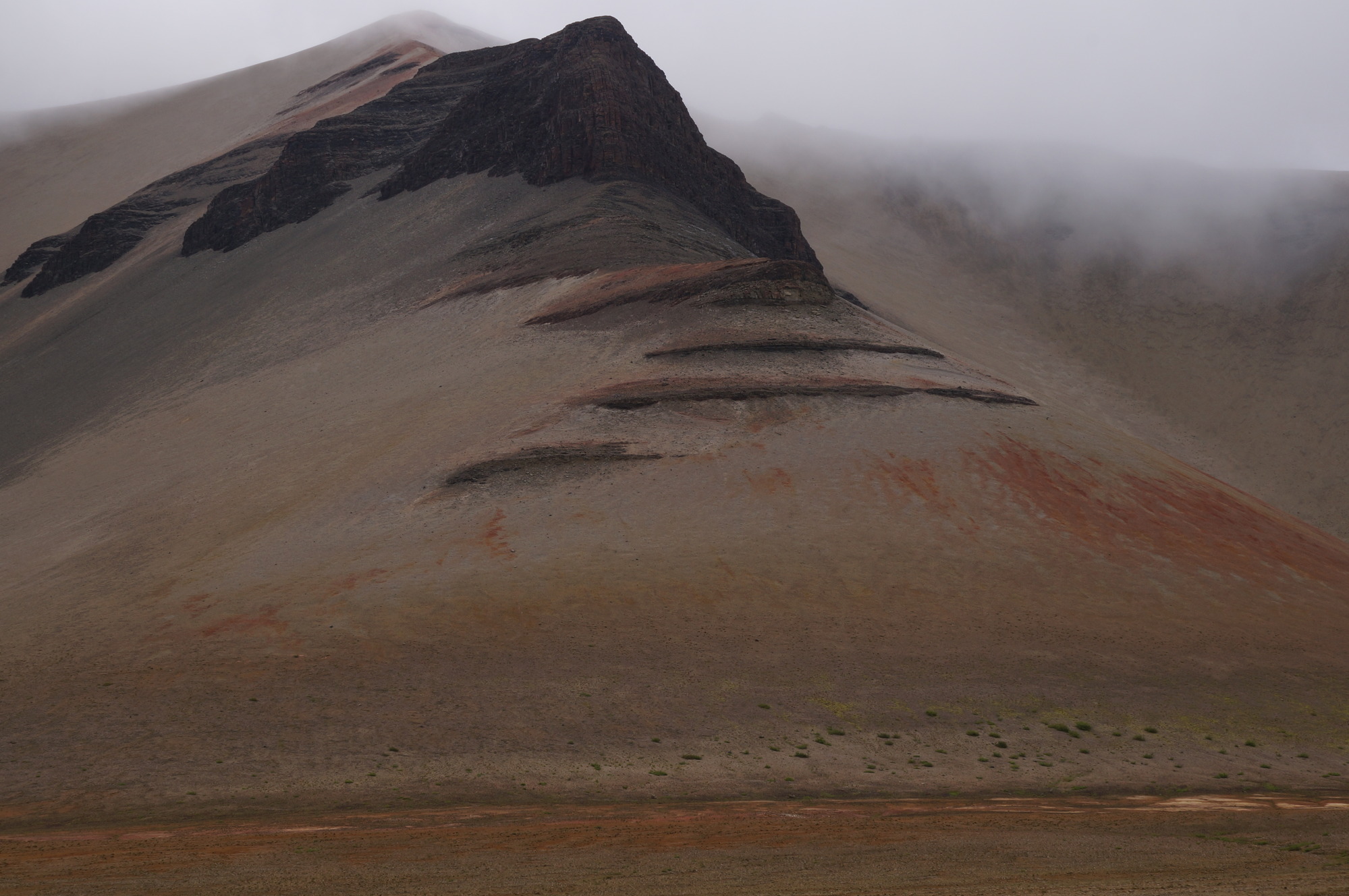 Baked Mountain, a nearly scale-free geographic feature proximal to Novarupta. Valley of Ten-Thousand Smokes, Katmai, AK.