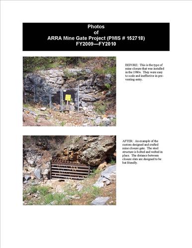 Construction of Mine Gate Closures at Buffalo National River, Summer 2010