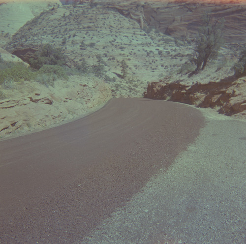 Chipsealing of Zion roads.