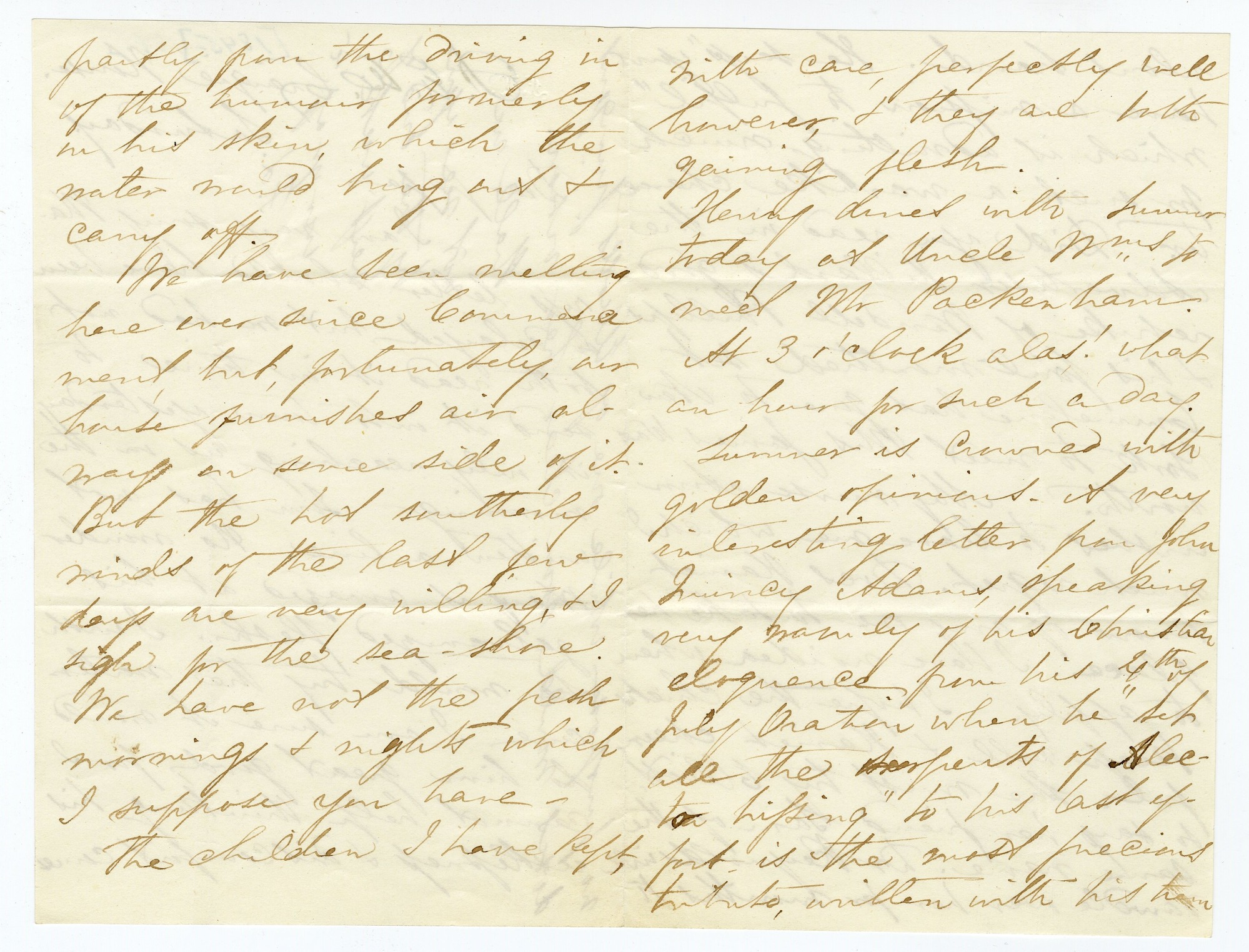 Manuscript letter