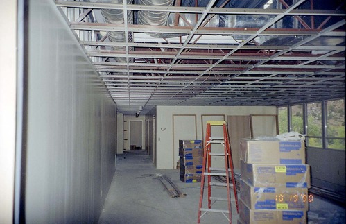 Park Headquarters Renovation: northwest hallway and office area, upper level.
