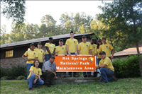 FY12 Youth Conservation Corps (YCC) Program. Youth Conservation Corps project at Hot Springs National Park summer 2012