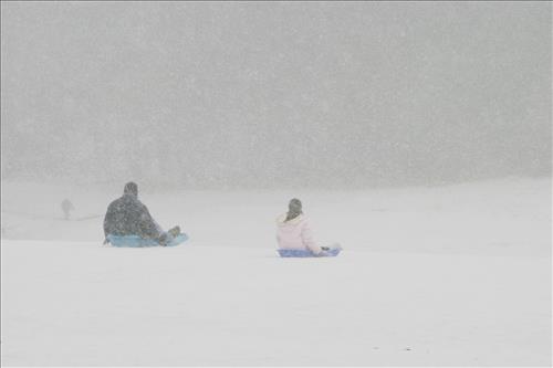 Sledding at Kendall Hills 1
