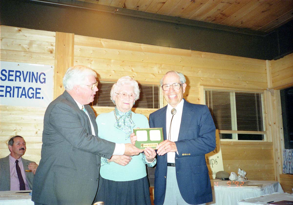 Color Photos of awards ceremony.