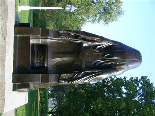 Clean, Refurbish and Apply Protective Coatings to Isis Statue and Historic Plaques at Herbert Hoover NHS August 2009
