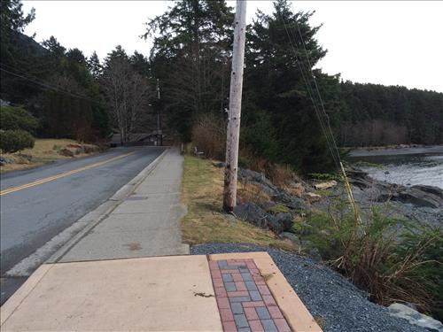 Junction of City and Borough of Sitka Seawalk and Sitka NHP