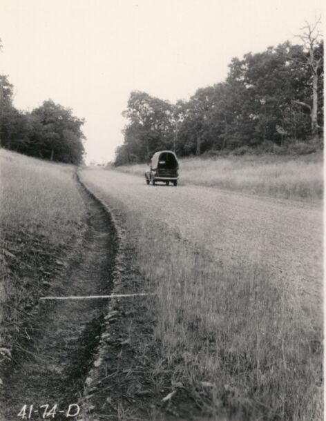Typical bituminous paved gutter