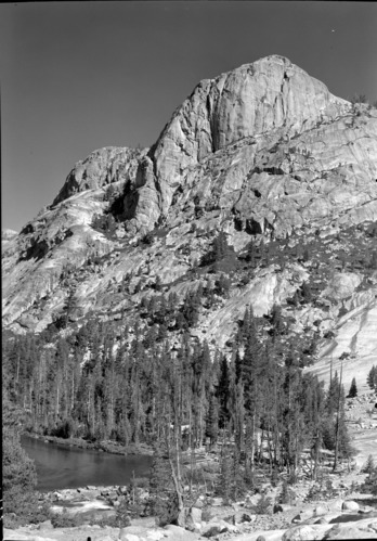 across Tuolumne Canyon from Glen Aulin; informally Wildcat Pt. or Wildcat Buttress