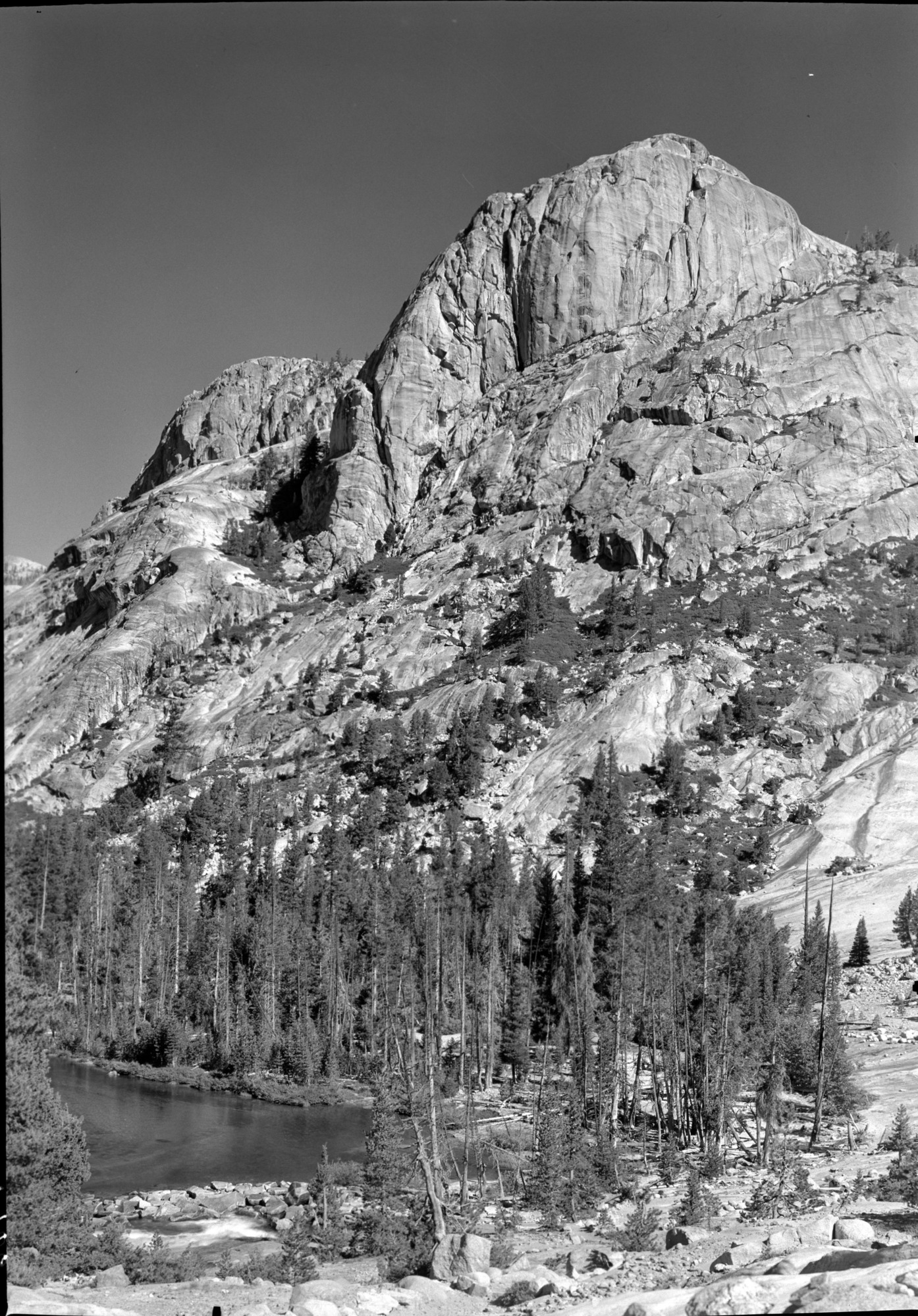 across Tuolumne Canyon from Glen Aulin; informally Wildcat Pt. or Wildcat Buttress