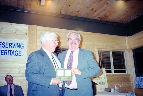 Color Photos of awards ceremony.