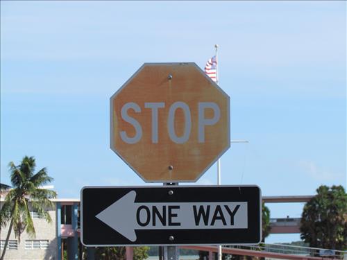 Flamingo Main Road Signs