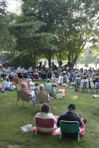 Music in the Meadow concert audience at Cuyahoga Valley National Park