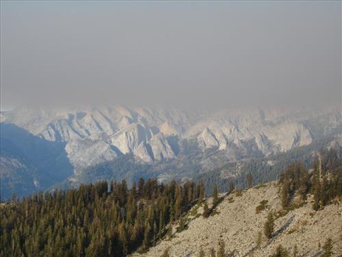 Park helicopter performs aerial ignition and reconnaissance on Highbridge Prescribed Fire, Sequoia and Kings Canyon National Parks, October 2005