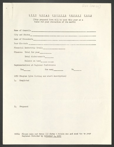 National Council of Negro Women, Correspondence