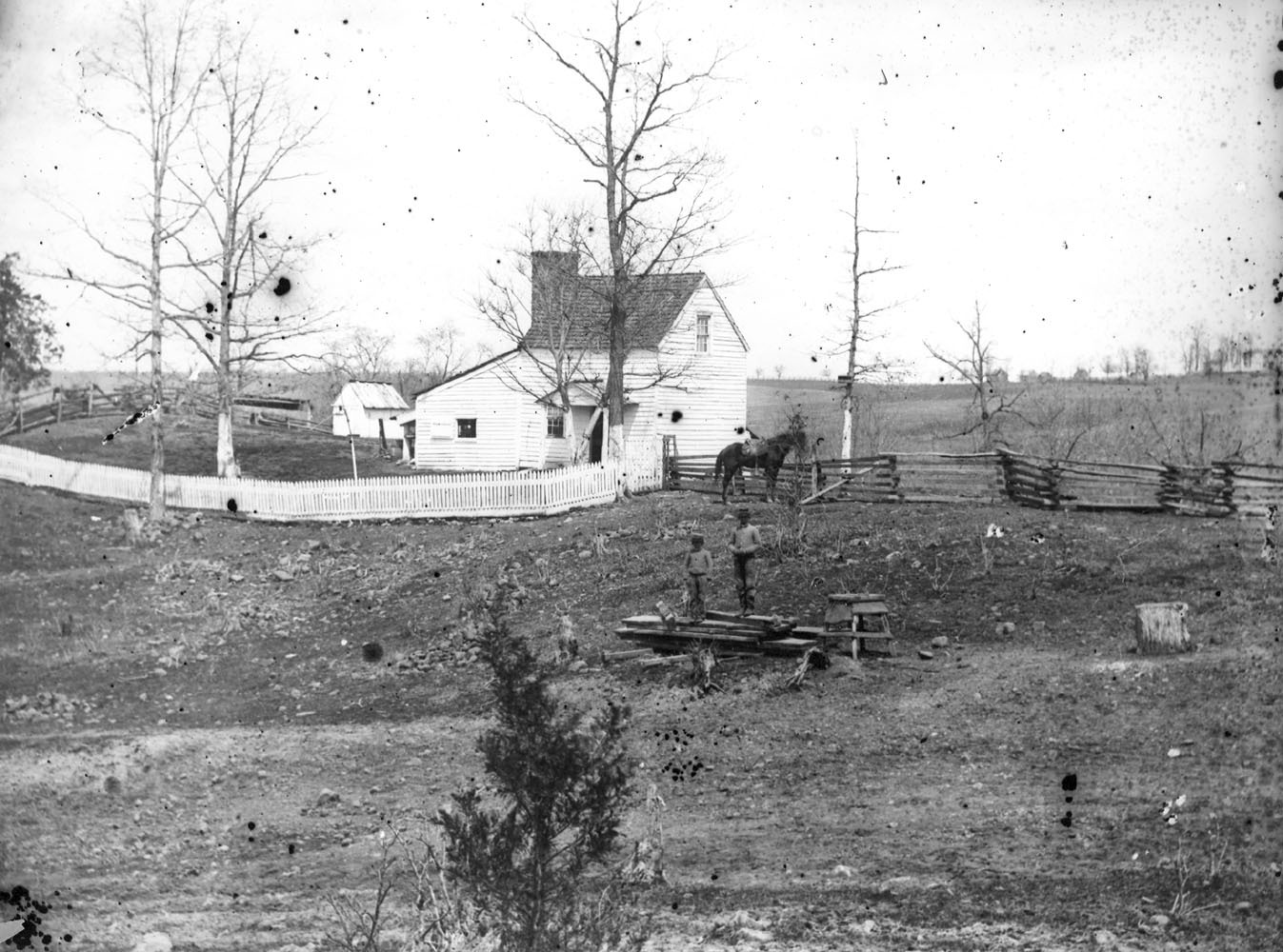 The Thornberry House, March 1862.  Photo by George Barnard.
