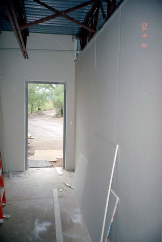 Construction of headquarters addition.