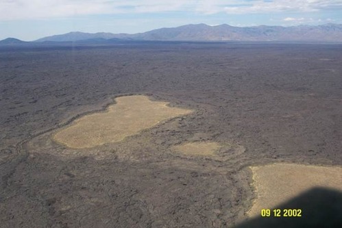 Photograph of kipukas. 