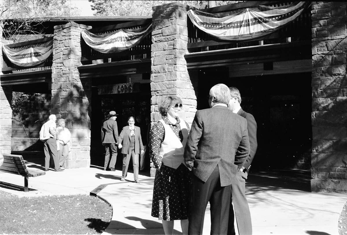 BW Photos of the Zion Lodge Rededication Ceremony.