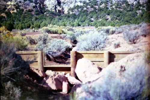 Color photo of drainage features at Kolob Canyons.