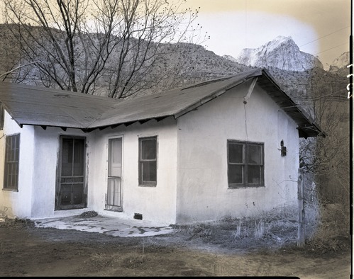 E.C. and H.F. Winder properties with house, east of Virgin River, south of park boundary.