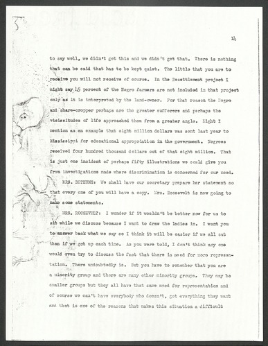 Transcript of the Conference on the Participation of Negro Women and Children in Federal Programs, April 4, 1938