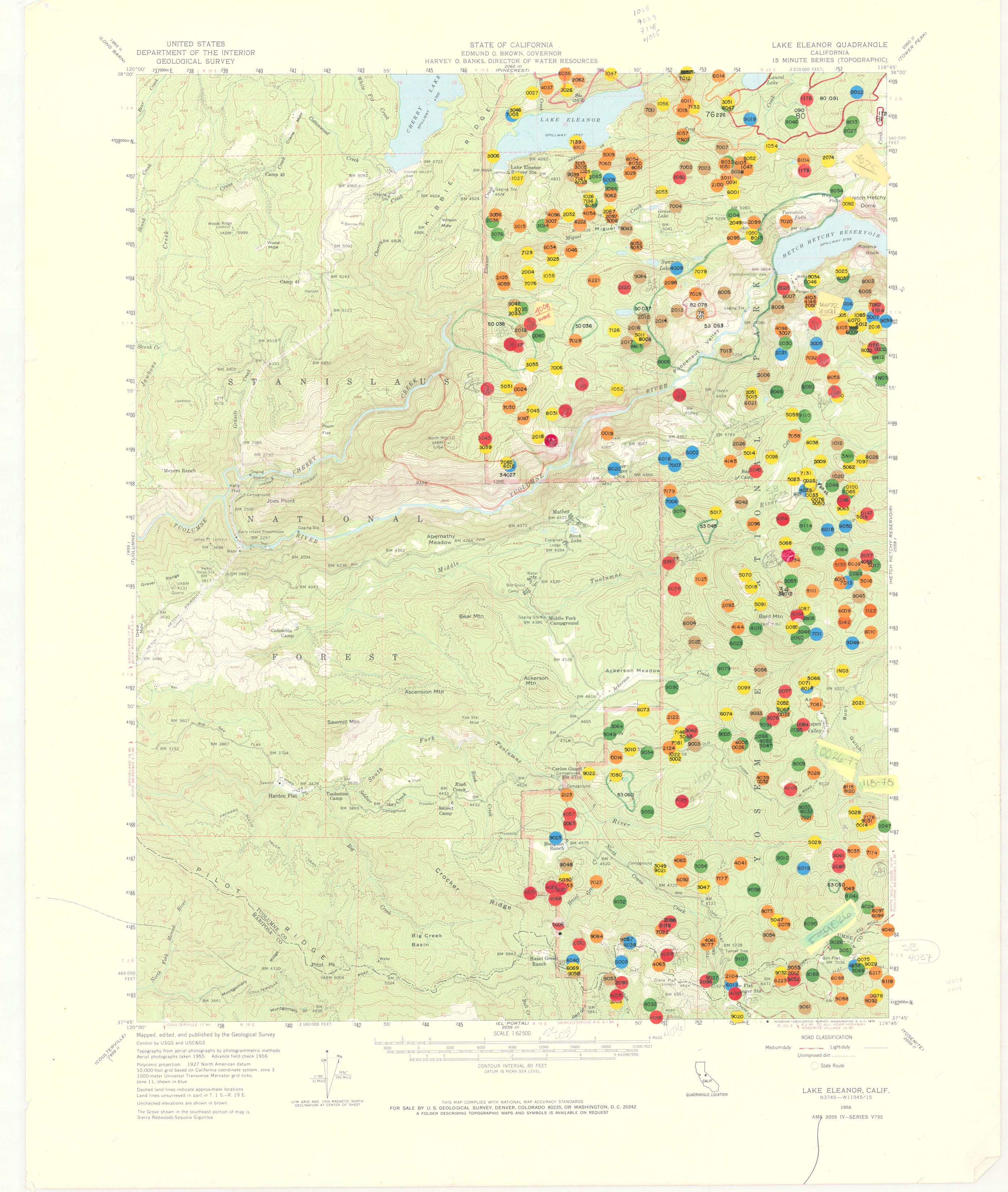 Lake Eleanor Quadrangle California