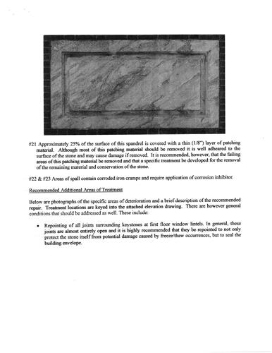 Additional Treatment report for Independence Hall at Independence National Historical Park in June 2007