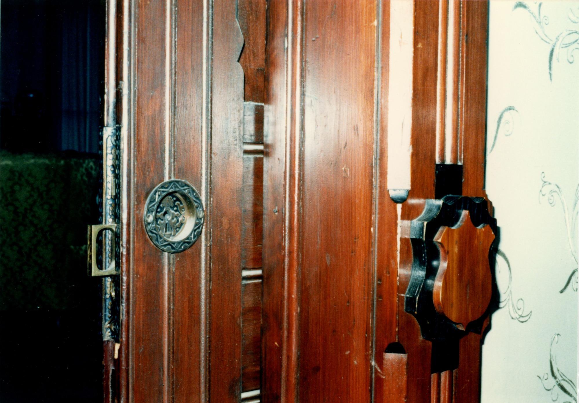 Pocket door west door in music room