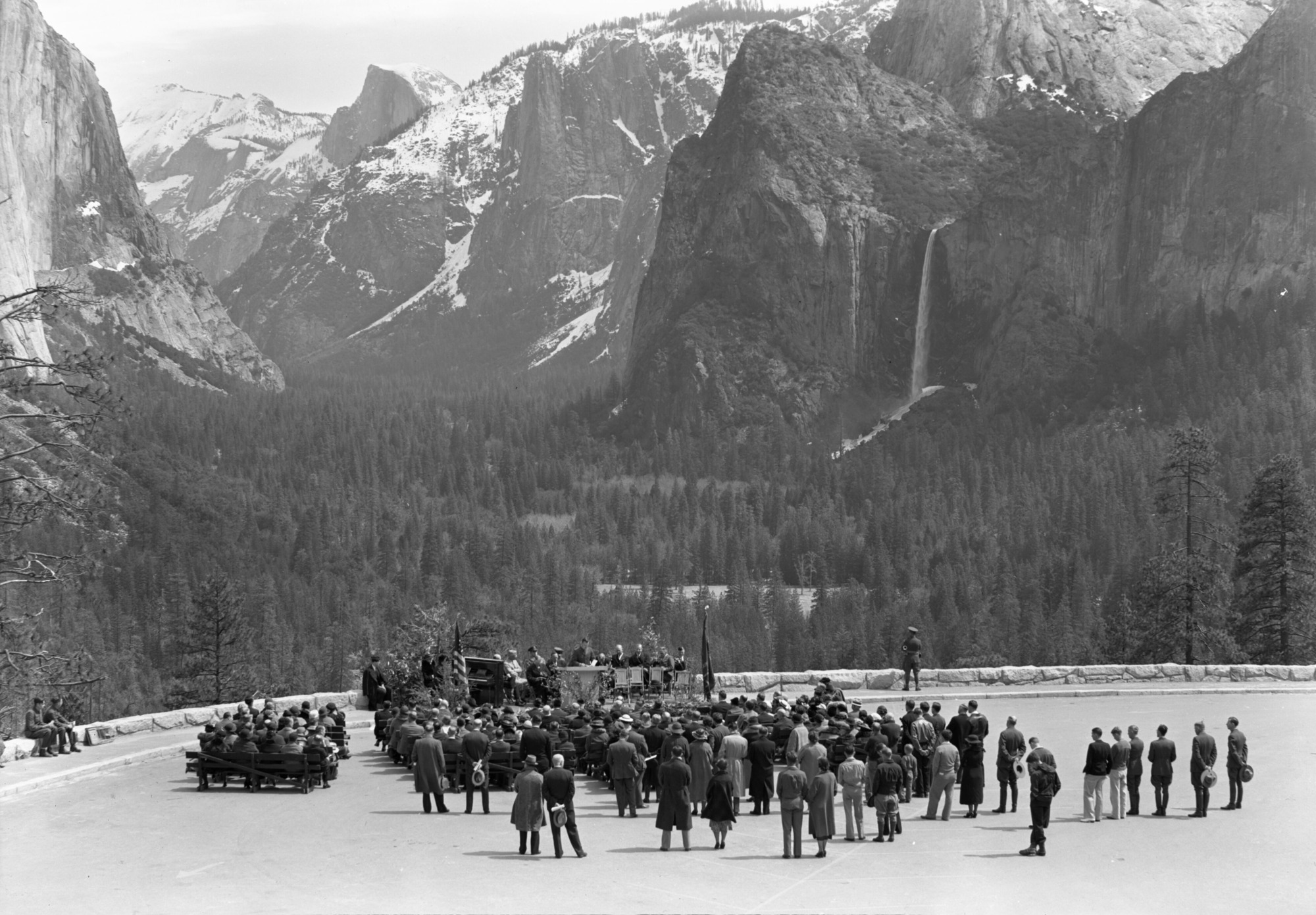 Memorial service to Supt. Thomson. This picture used officially. Other shots are not quite so good for light and composition.