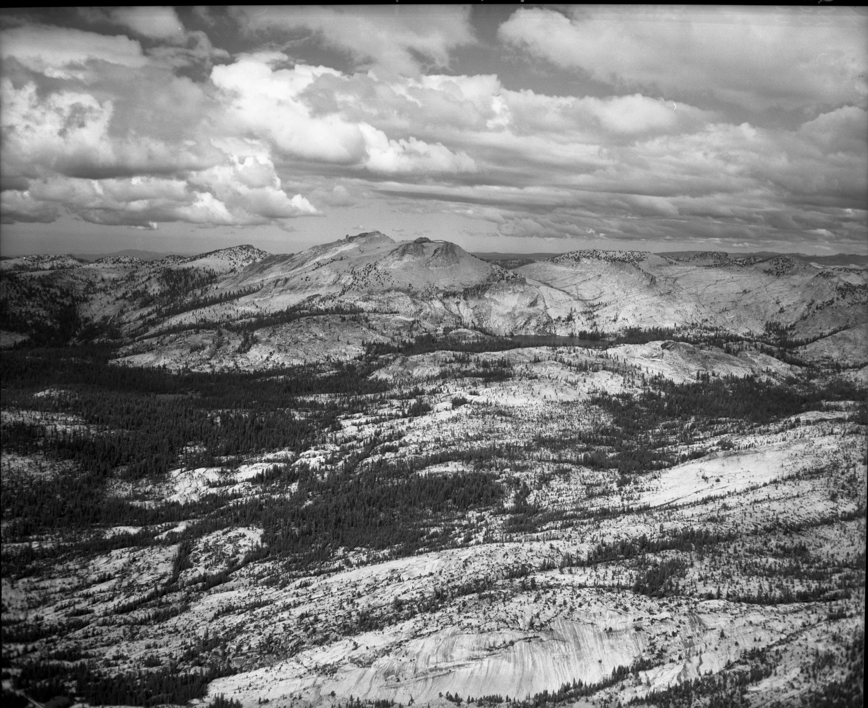 Mt. Hoffman. Aerial photograph of flight over park.