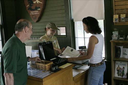 SCA With Visitors Inside Peninsula Depot