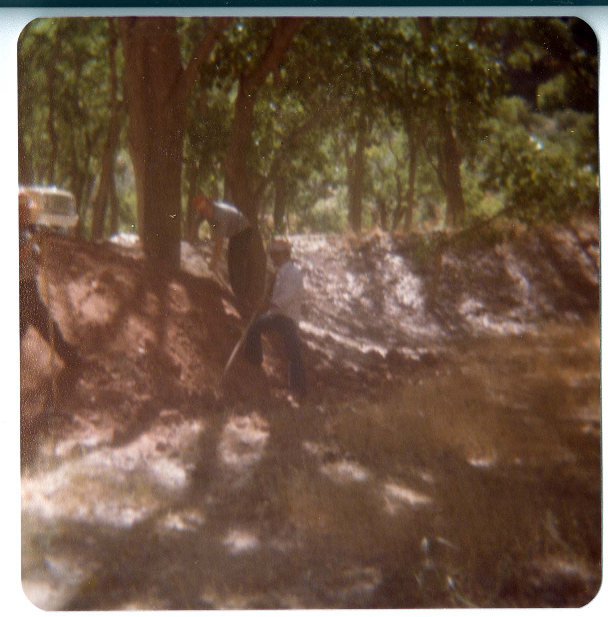 NPS personnel working on the Kayenta connector trail.