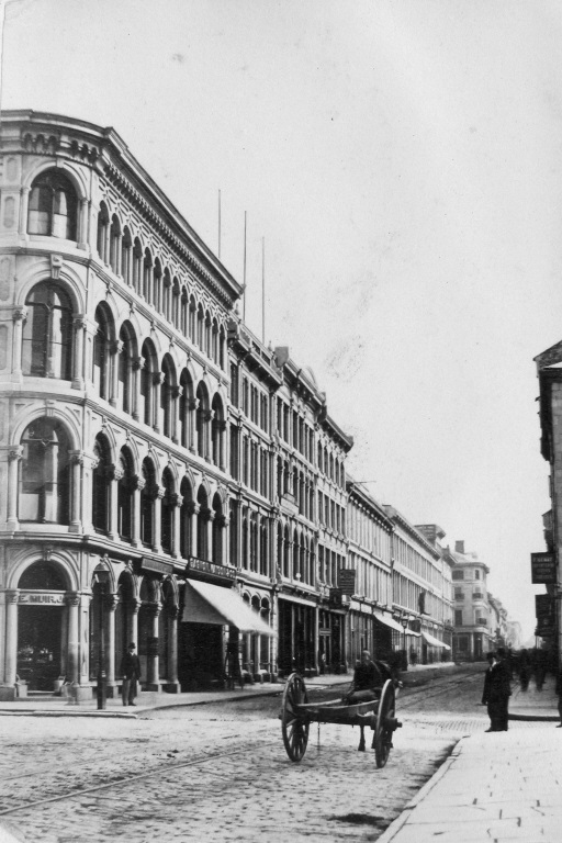 Photograph of Notre Dame Street, Montreal, QC, 1866