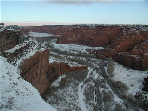 Exotic Species Removal Planning at Canyon de Chelly National Monument, Chinle, AZ - View at Sliding House Overlook