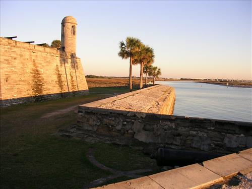 Water battery at Castillo de San Marcos National Monument in January 2008