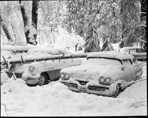 Snow scene - Yosemite Valley.