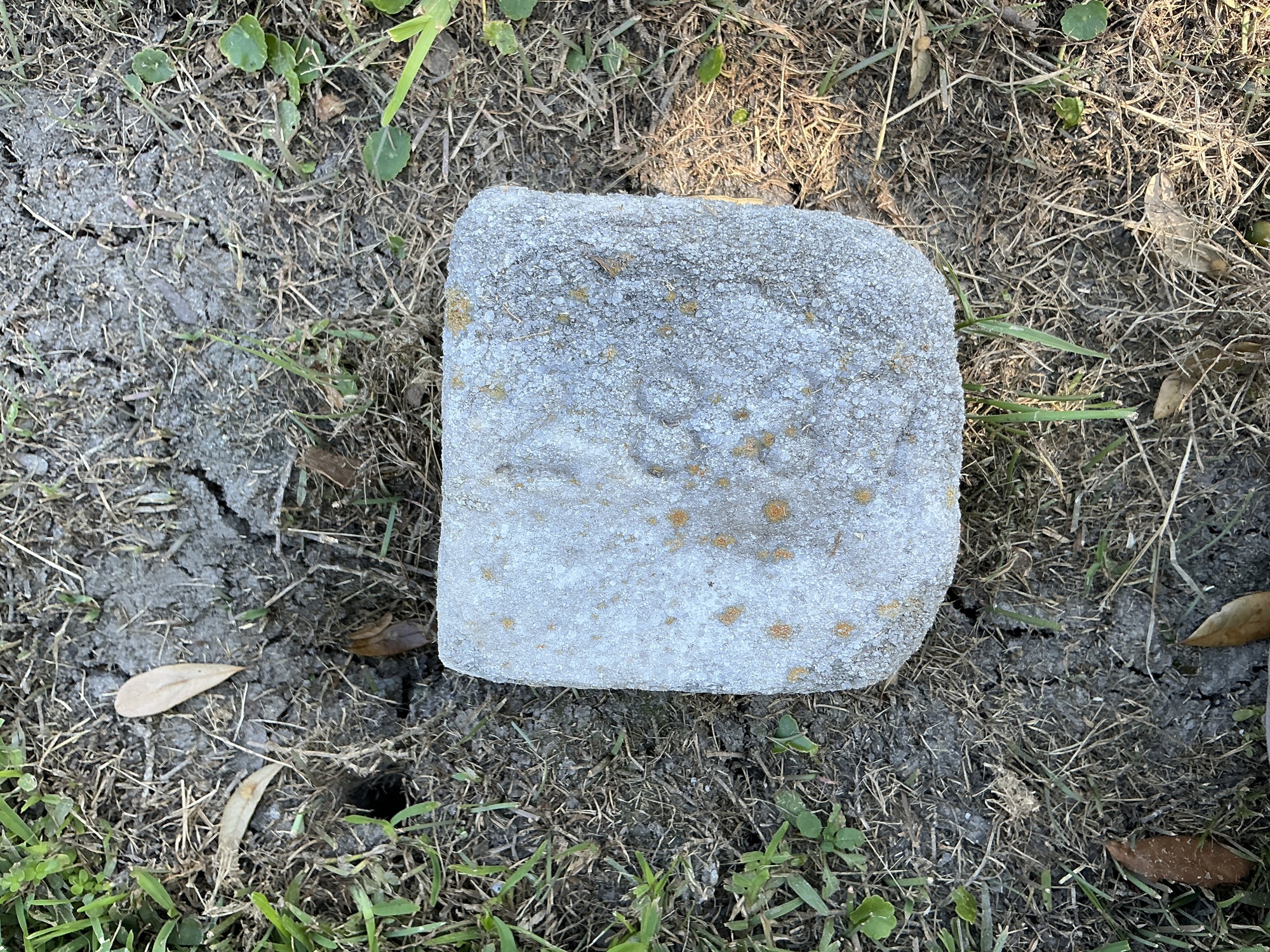 Top of flat marble marker