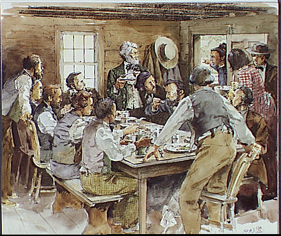 Interior view of the Kennedy Farm House.