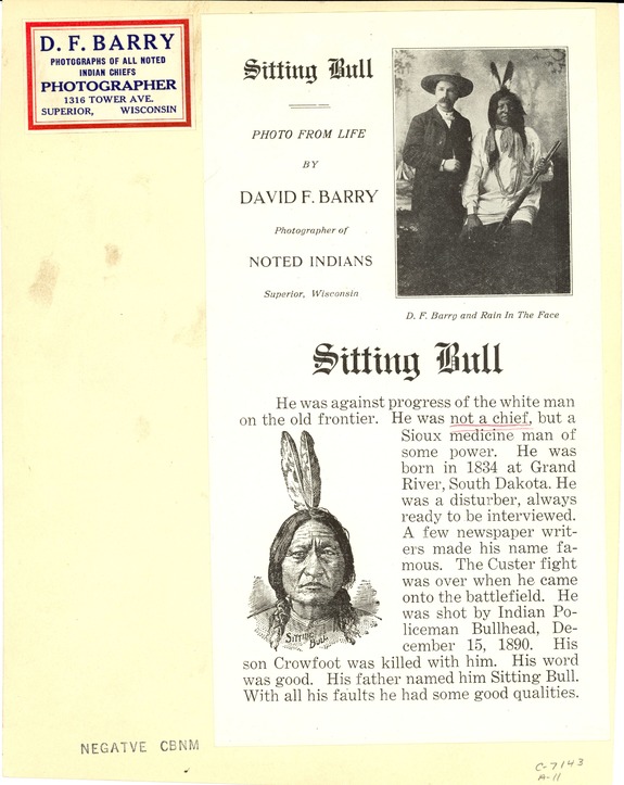 Sitting Bull,  Hunkpapa Lakota Medicine Man