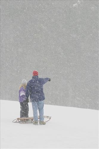 Sledding at Kendall Hills 1