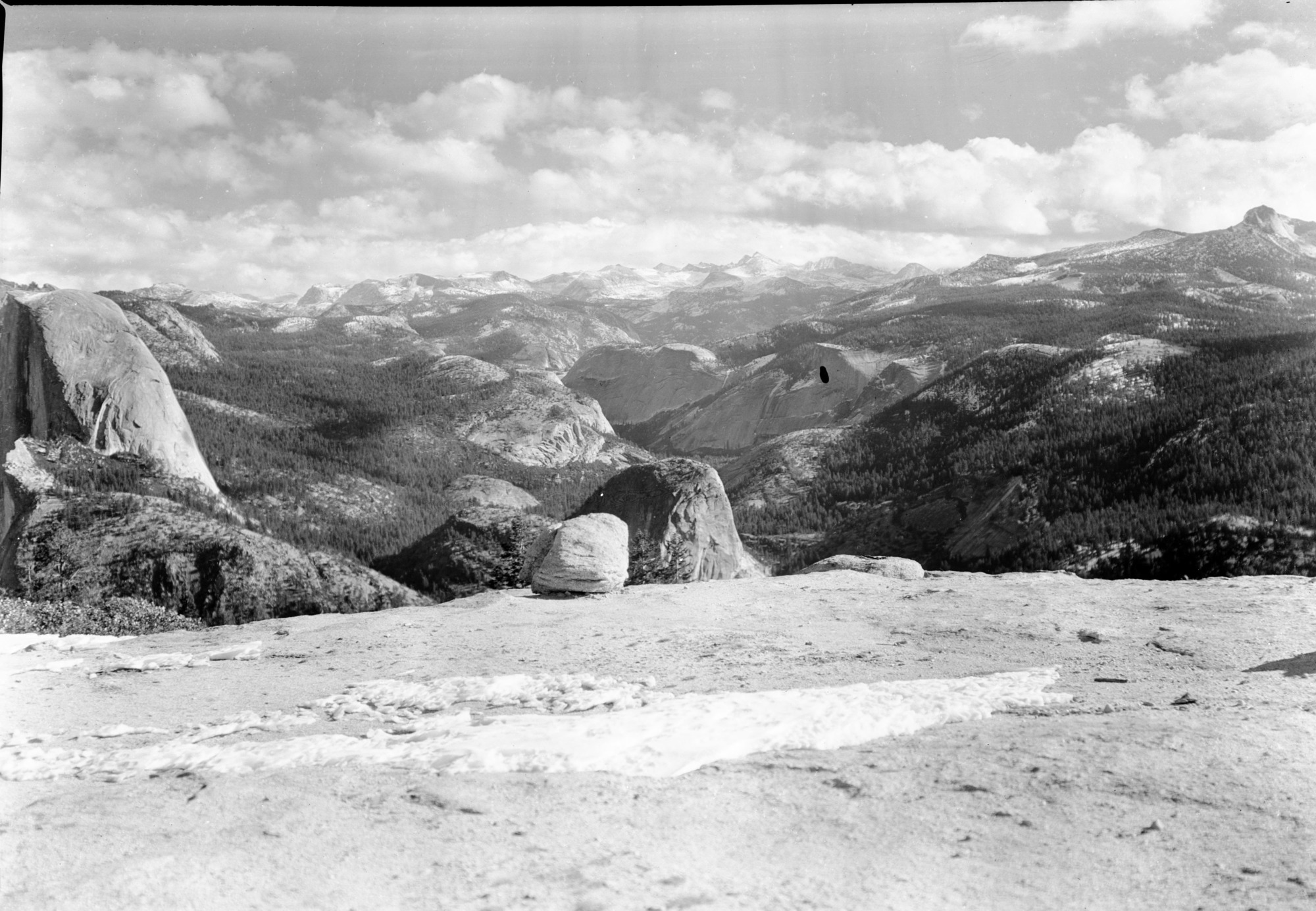 View of Half Dome, Little Yosemite Valley, and the Clark Range from Sentinel Dome.