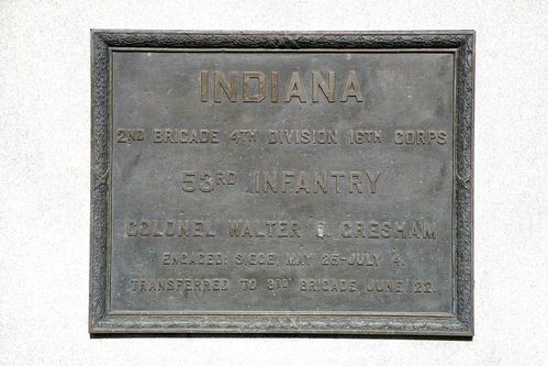 53rd Indiana Infantry Monument