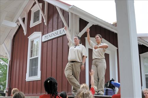 Cuyahoga Valley Scenic Railroad, transportation interpreters and day campers 2