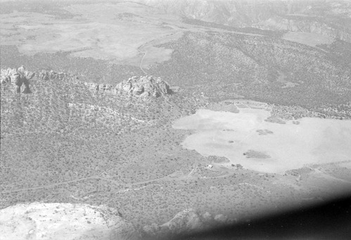 BW Aerial Photos of Zion National Park.