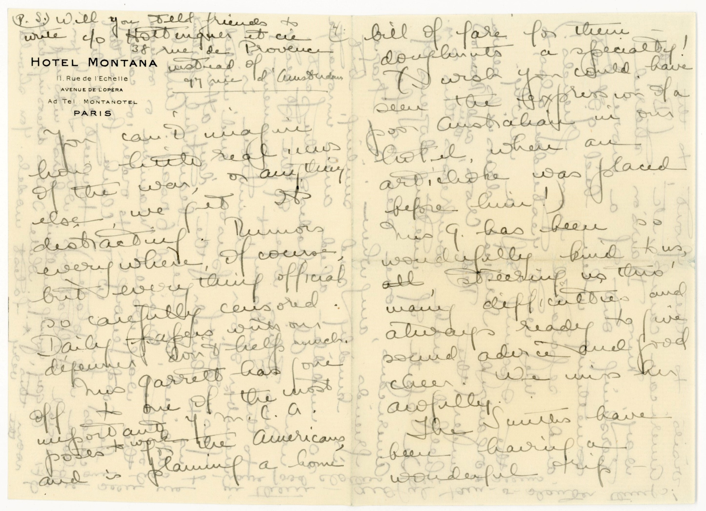 Manuscript letter