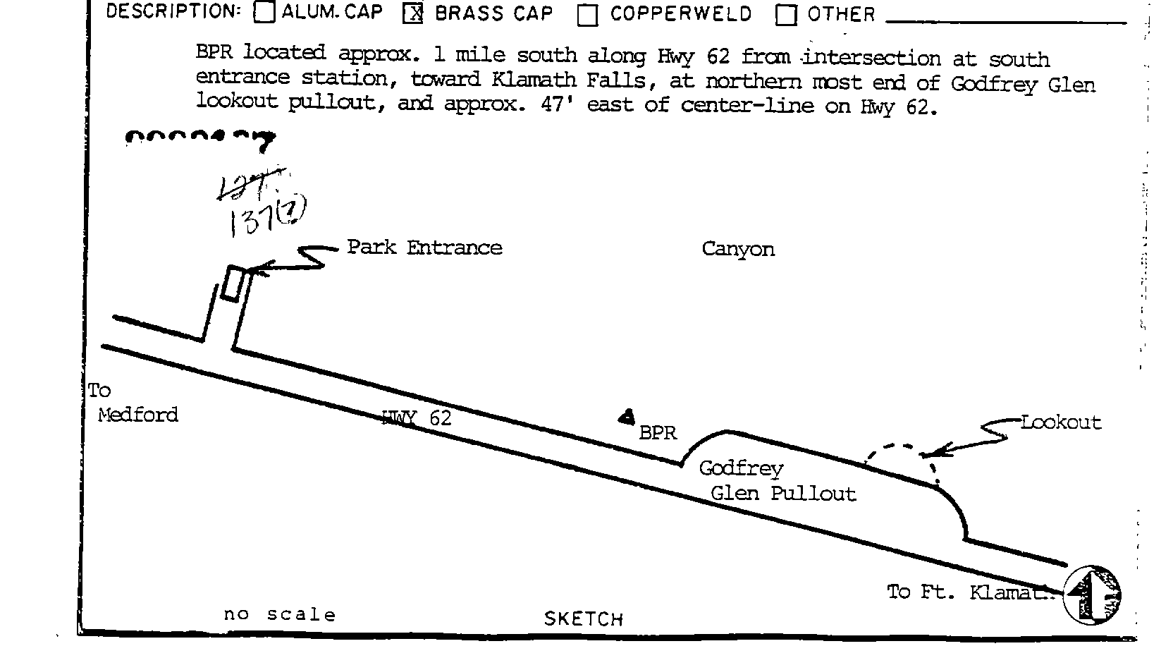 00000137 Survey Monumentation Sketch