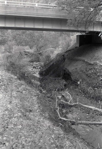 BW Photos of the damage from the Oak Creek flash flood of 1989.