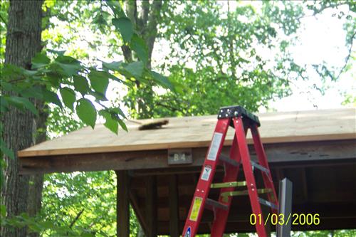 Rehabilatation 0f 14 buildings in Cabin Camp 1 at Prince William Forest Park in June 2010