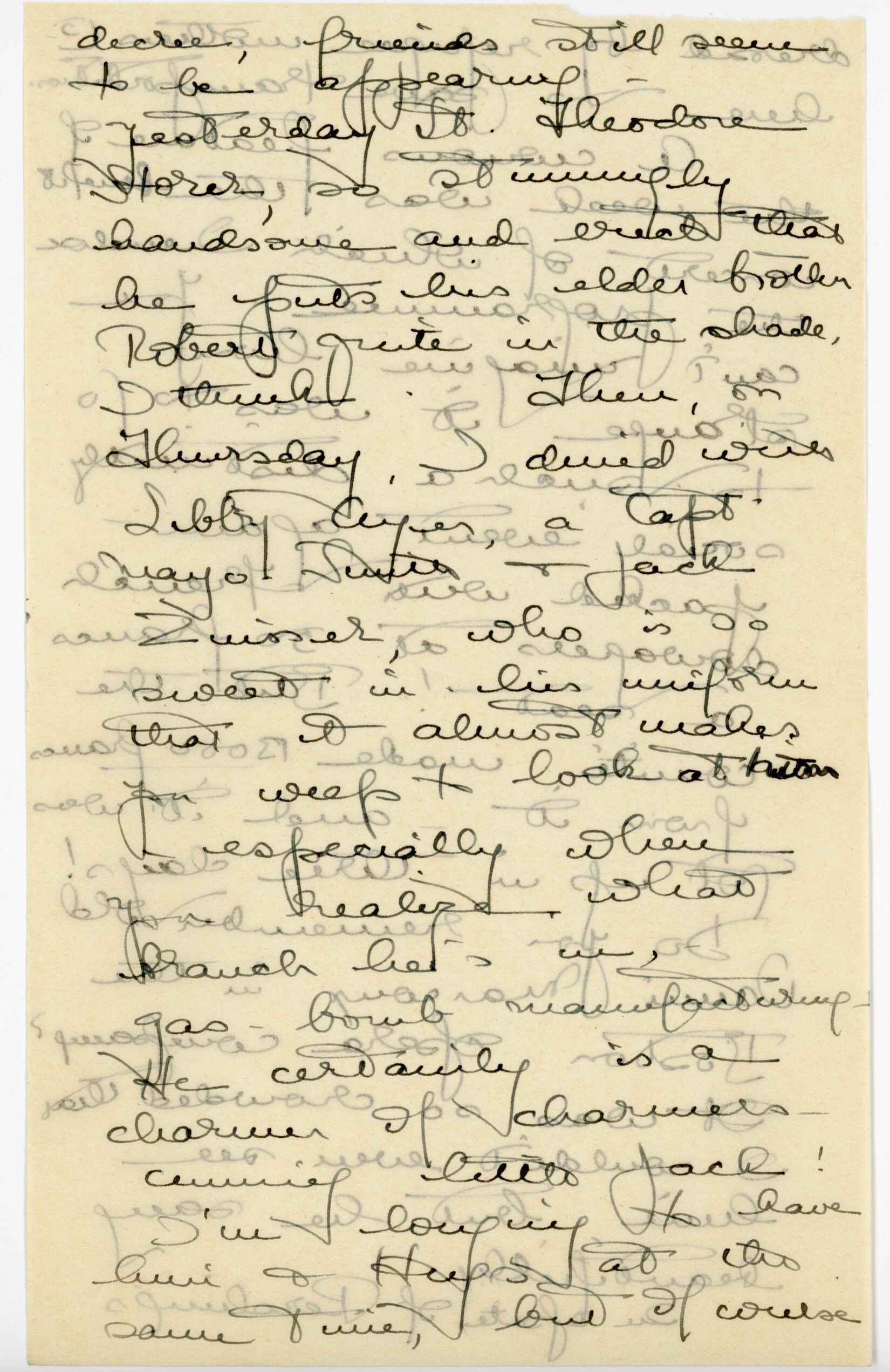 Manuscript letter