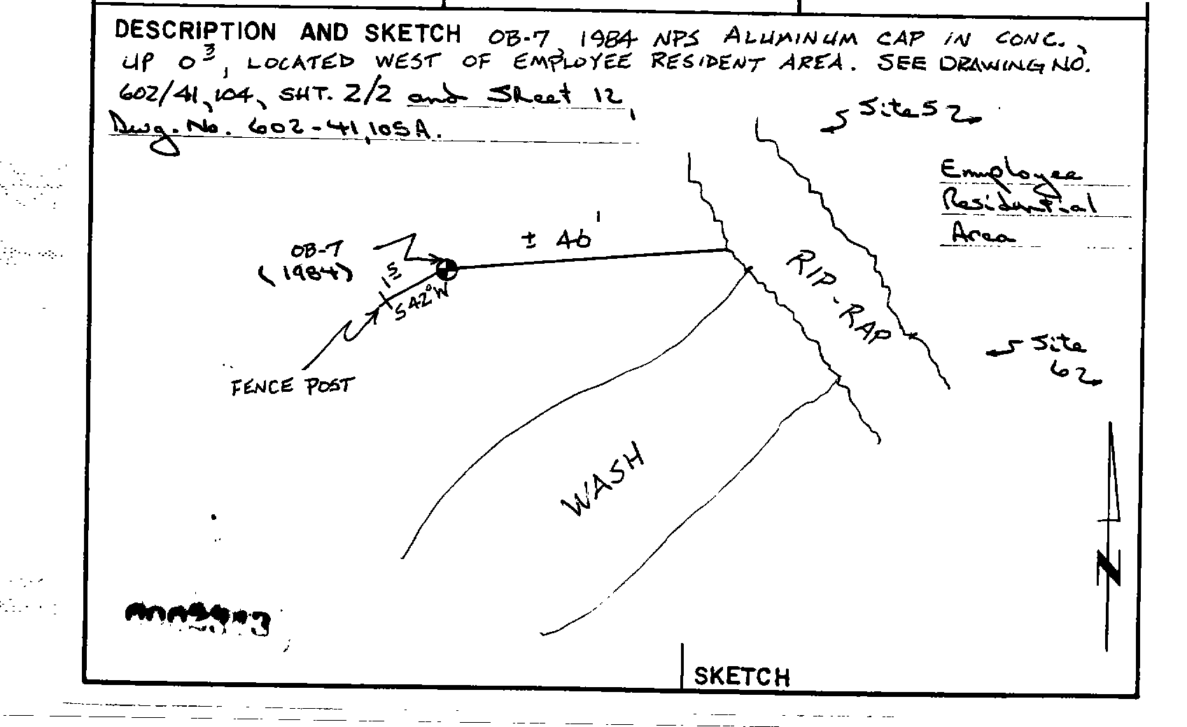 00002343 Survey Monumentation Sketch